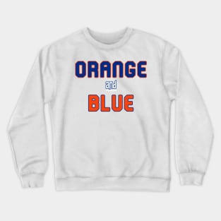 Orange and Blue Crewneck Sweatshirt